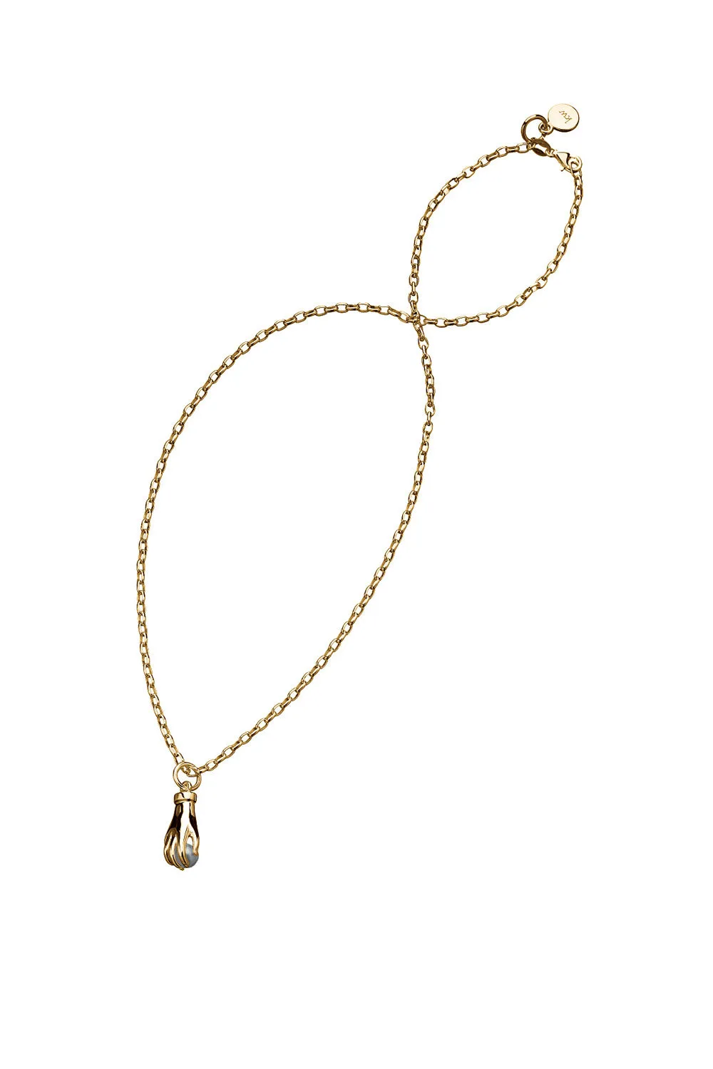 Wisdom Pendant Gold & Pearl sold by Karen Walker