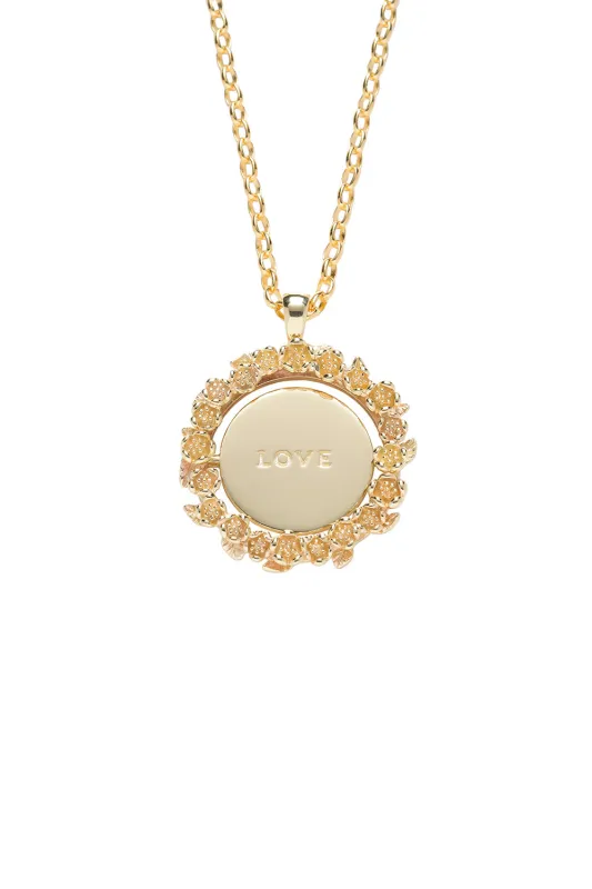Love/Hate Mood Pendant Gold sold by Karen Walker