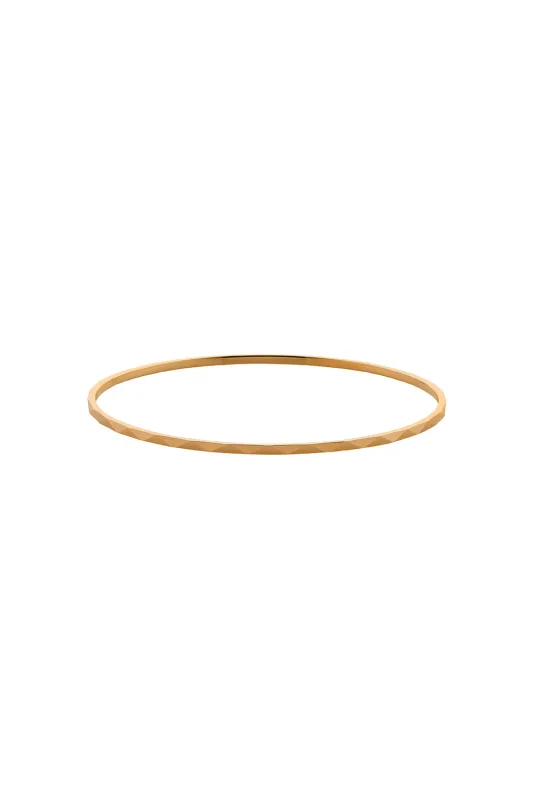 Velocity Bangle 65mm Gold sold by Karen Walker