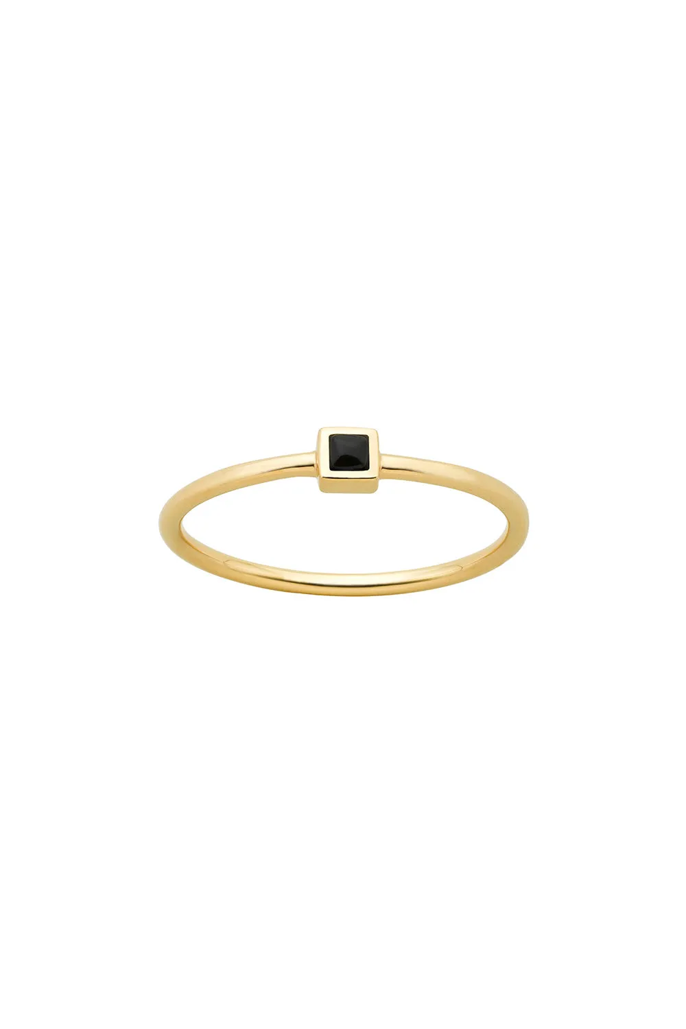 Fine Solar Ring Gold Onyx sold by Karen Walker