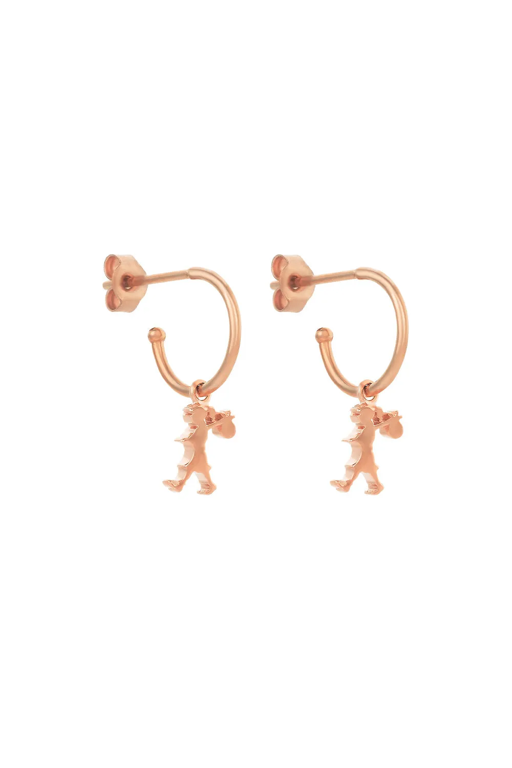 Runaway Girl Hoop Earrings Rose Gold sold by Karen Walker