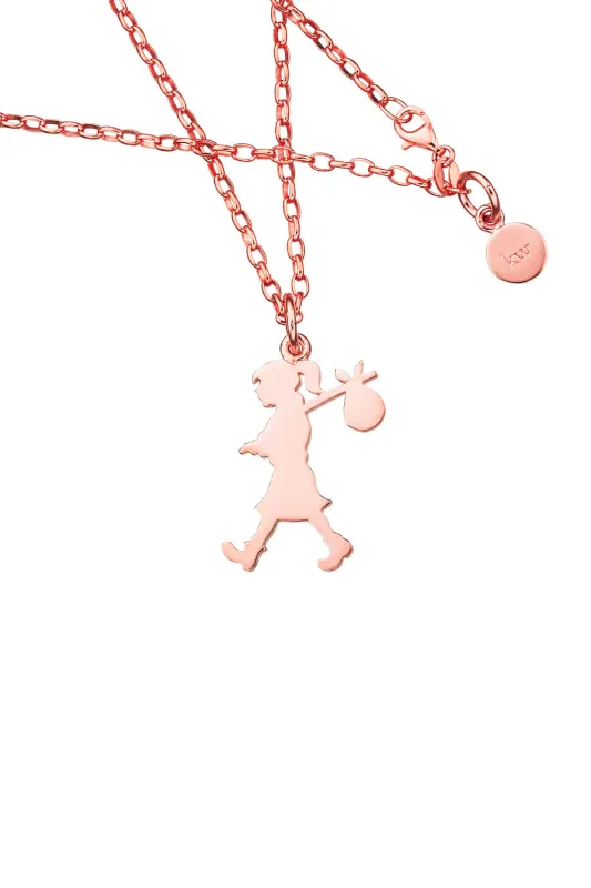 Large Runaway Girl Necklace Rose Gold sold by Karen Walker