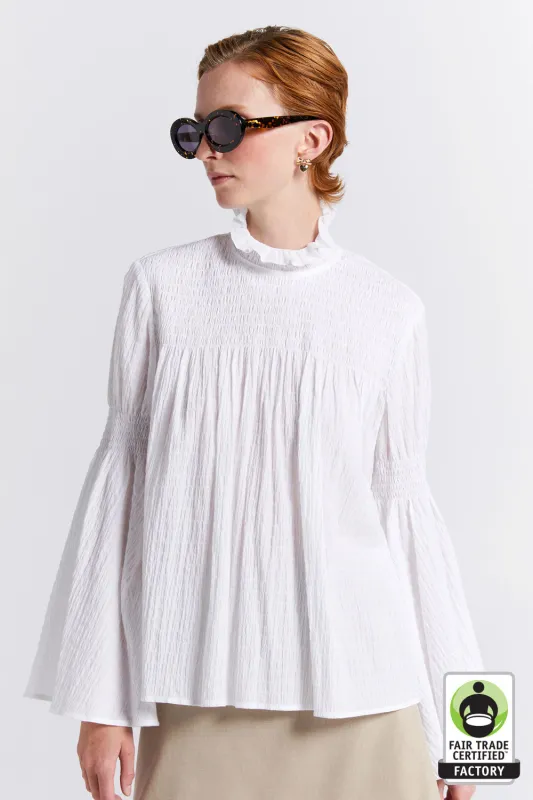 Suki Organic Cotton Top Off-White sold by Karen Walker