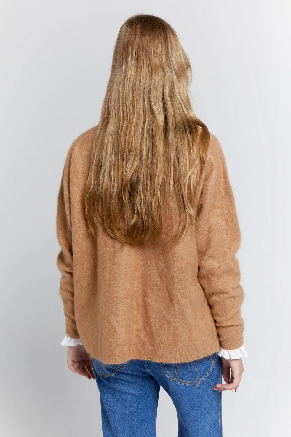 Suki Cashmere Cardigan Camel sold by Karen Walker product image thumbnail 3