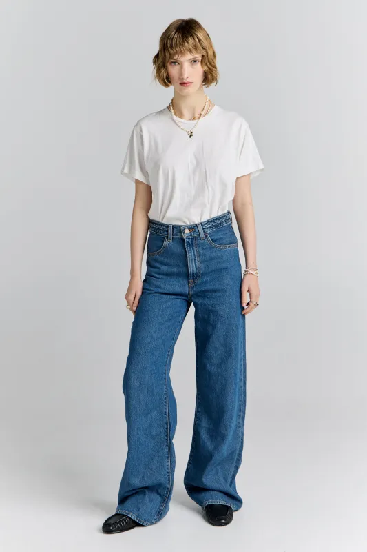 Ribcage Wide Leg Braided Jeans Big Yikes sold by Karen Walker