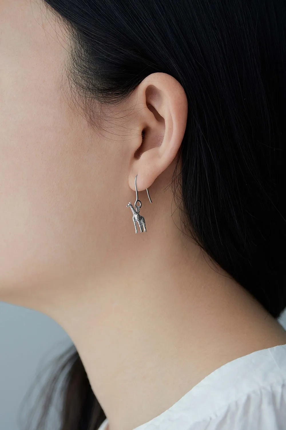 Giraffe Earrings Silver sold by Karen Walker product image thumbnail 2