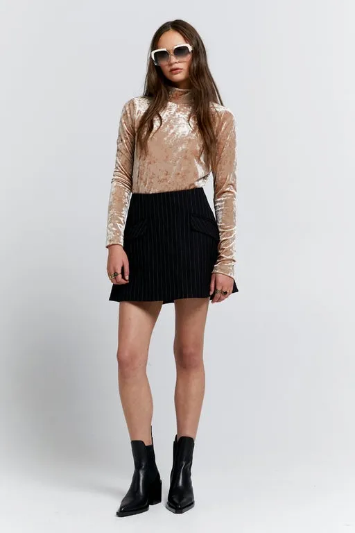 Electric Velvet Turtleneck Champagne sold by Karen Walker product image thumbnail 2