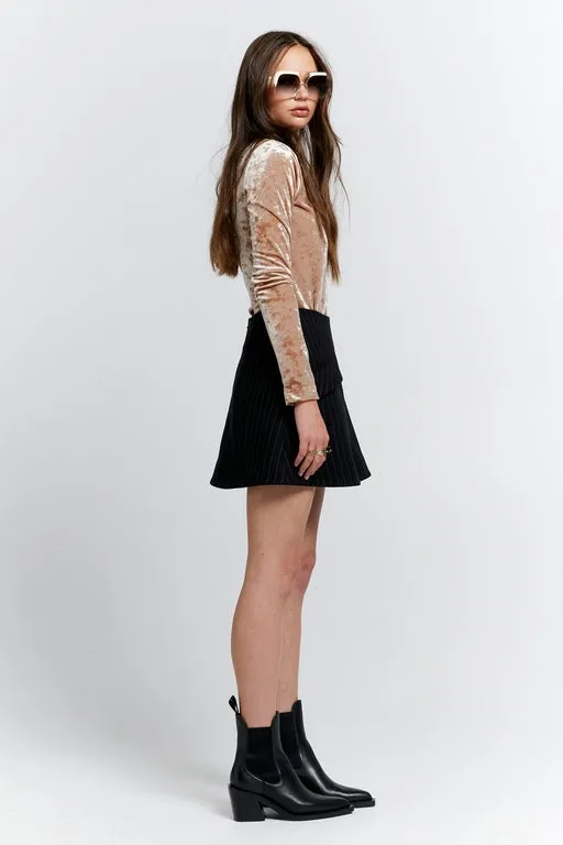 Electric Velvet Turtleneck Champagne sold by Karen Walker product image thumbnail 3