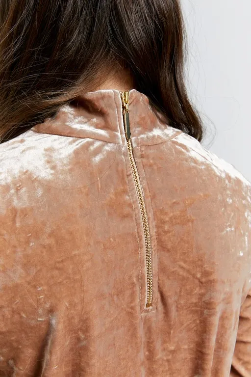 Electric Velvet Turtleneck Champagne sold by Karen Walker product image thumbnail 4