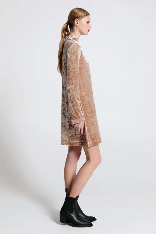 Electric Velvet Dress Champagne sold by Karen Walker product image thumbnail 2