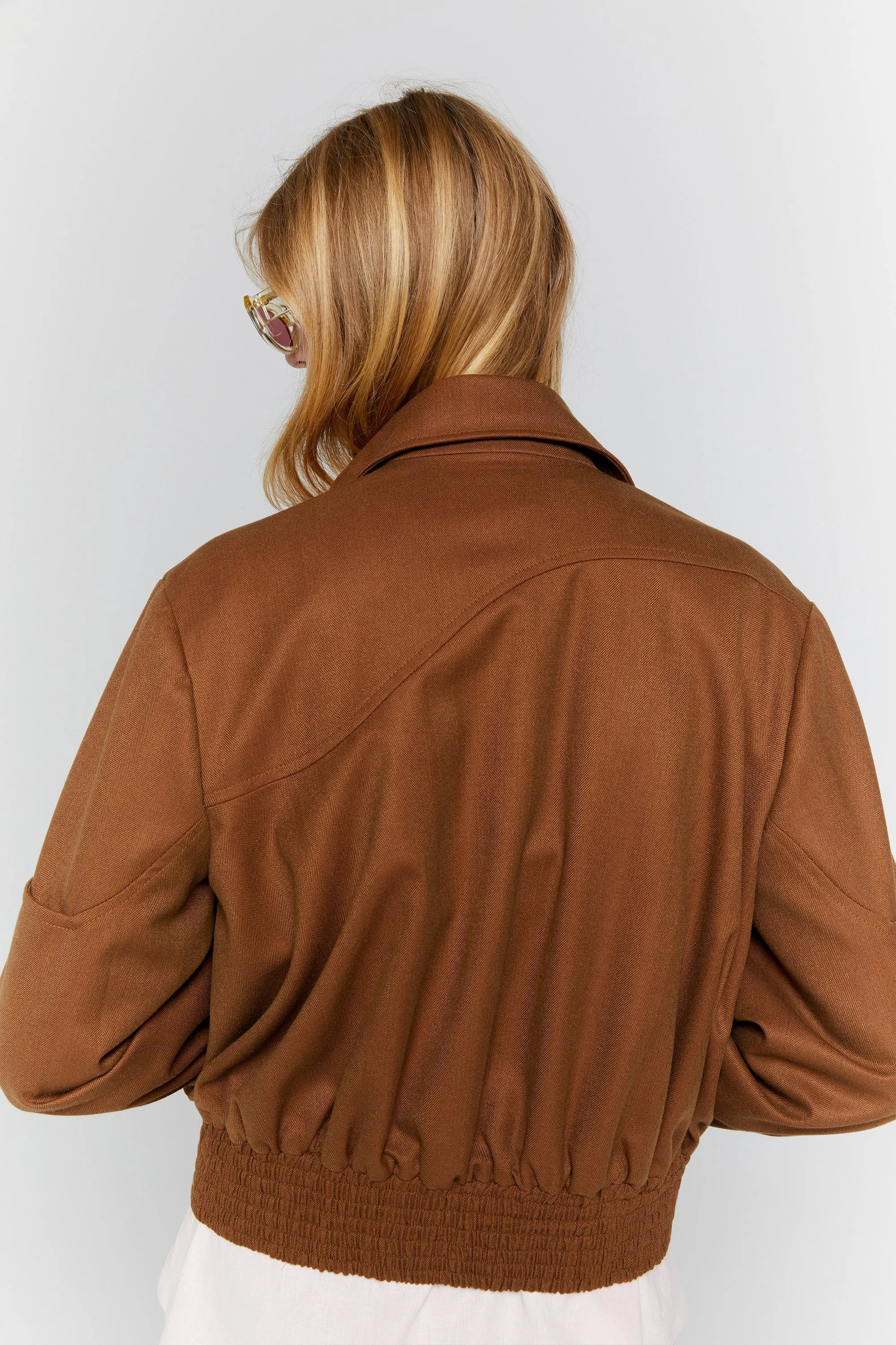Rider Bomber Jacket Chestnut sold by Karen Walker product image thumbnail 3