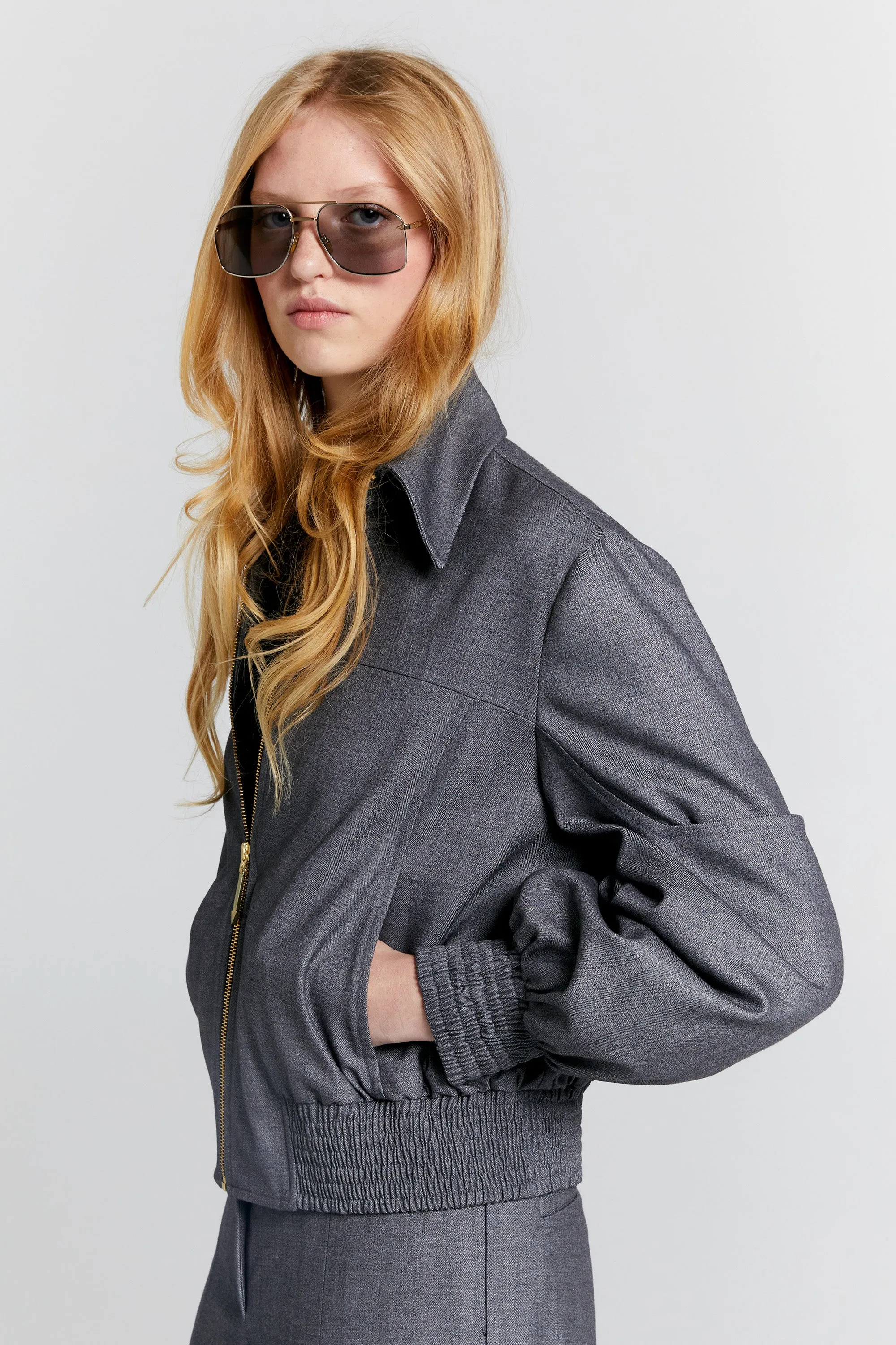 Rider Bomber Jacket Charcoal sold by Karen Walker product image thumbnail 2