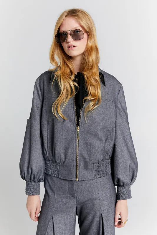 Rider Bomber Jacket Charcoal sold by Karen Walker