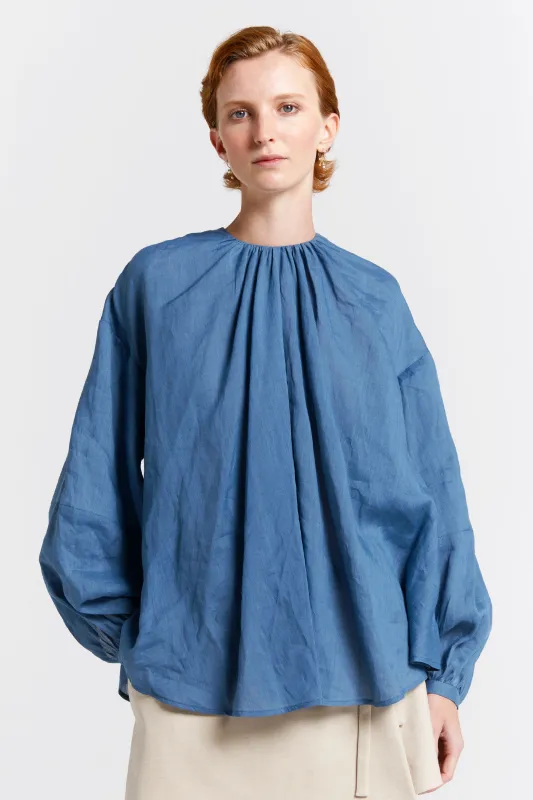 Heirloom Blouse Denim Blue sold by Karen Walker