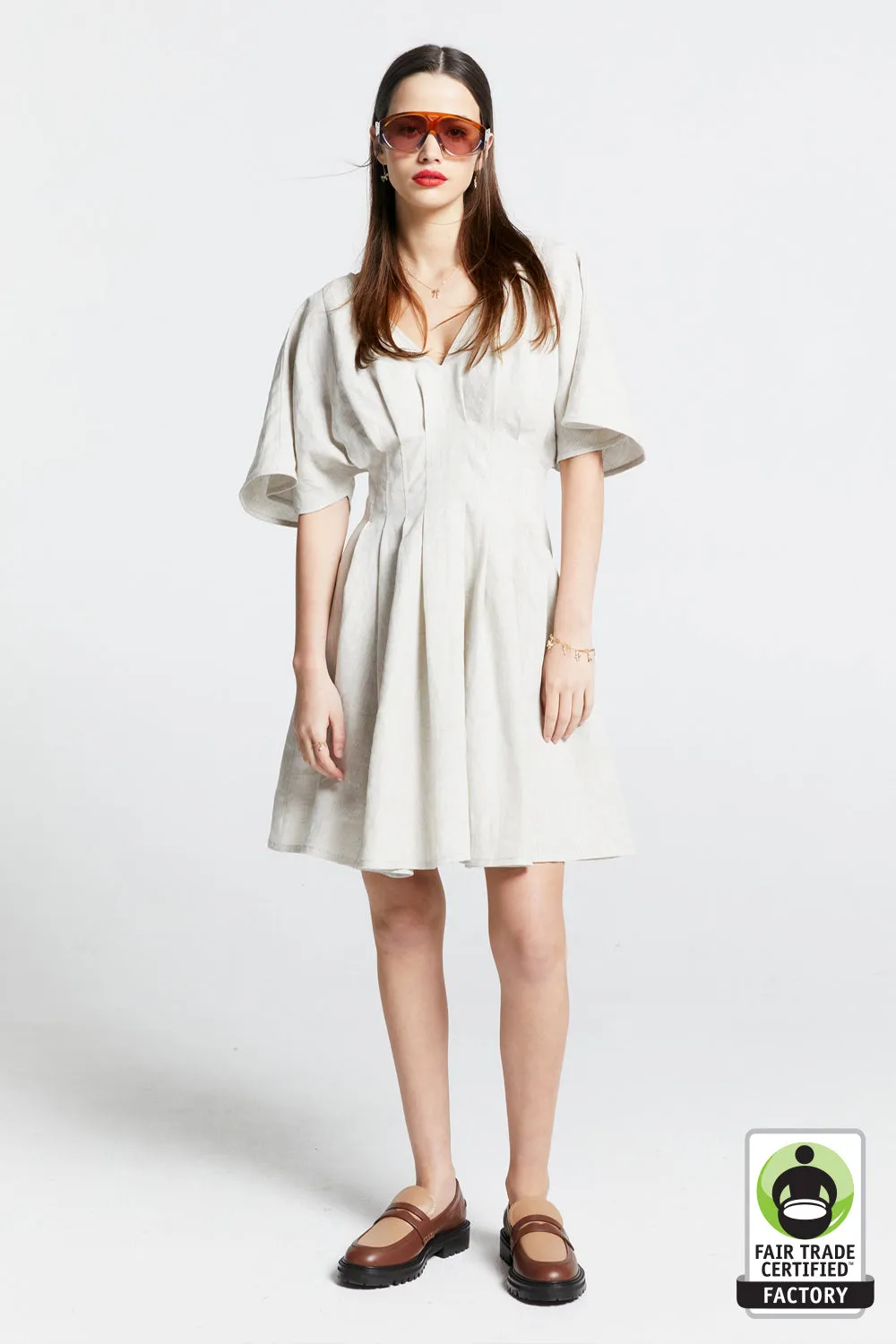 Florence Mini Dress Natural sold by Karen Walker