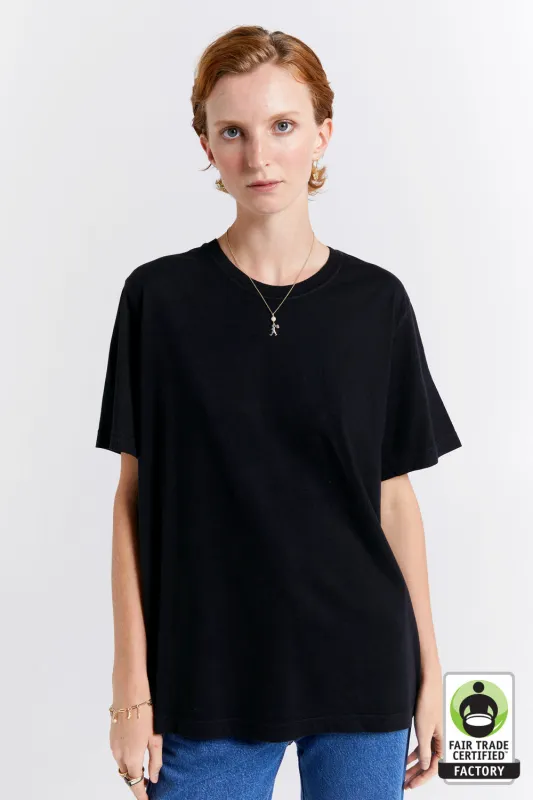 Classic Organic Cotton T-Shirt Black sold by Karen Walker