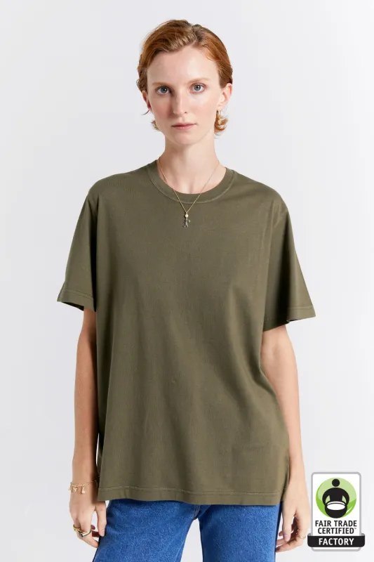 Classic Organic Cotton T-Shirt Hunter Green sold by Karen Walker
