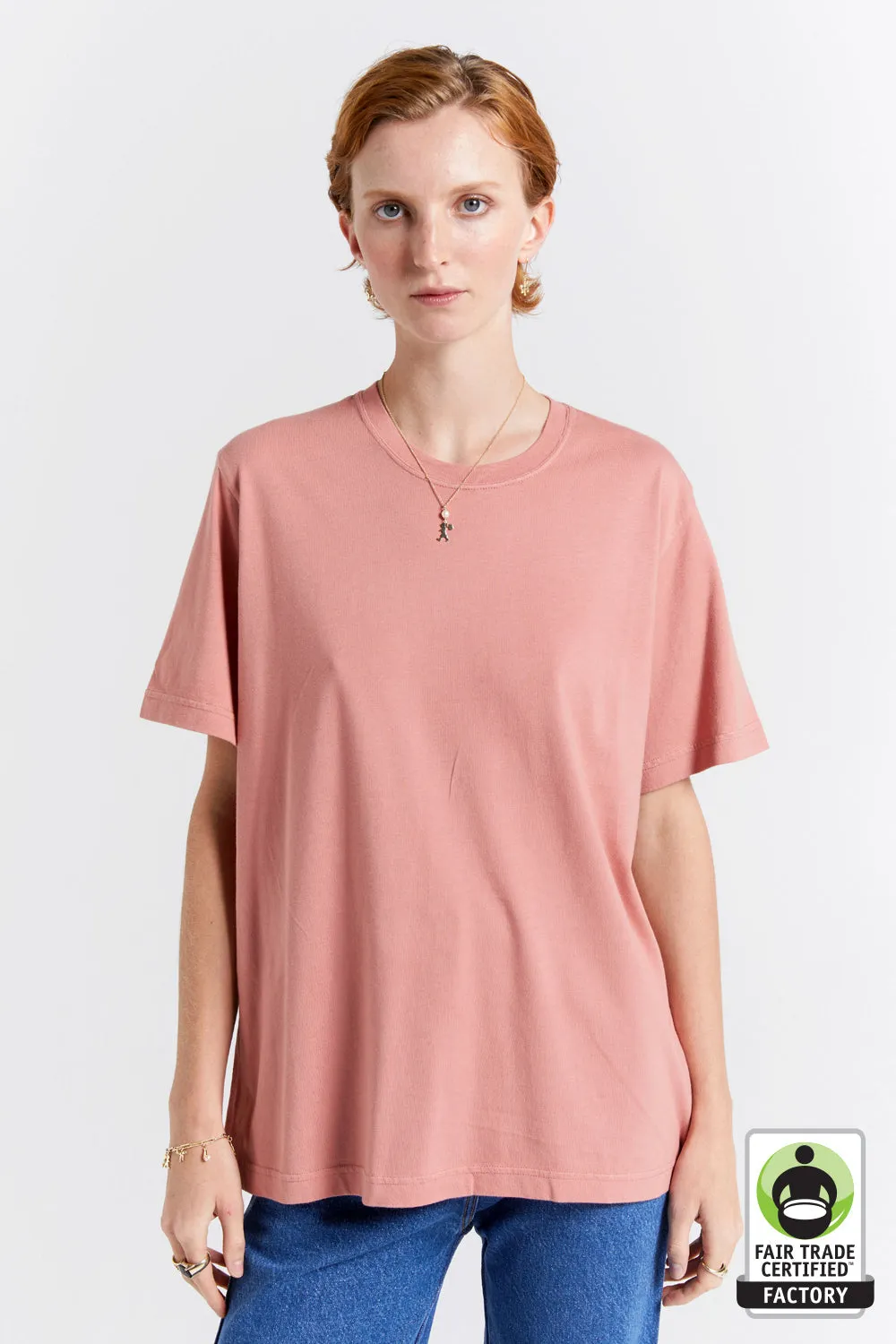 Classic Organic Cotton T-Shirt Rose sold by Karen Walker