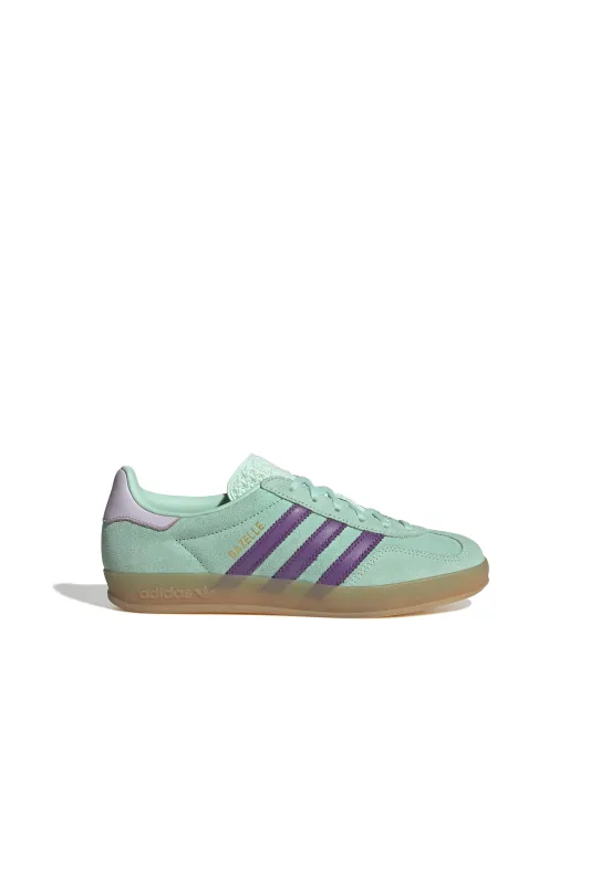 Gazelle Indoor Shoes Clear Mint/Active Purple/Ice Lavender sold by Karen Walker