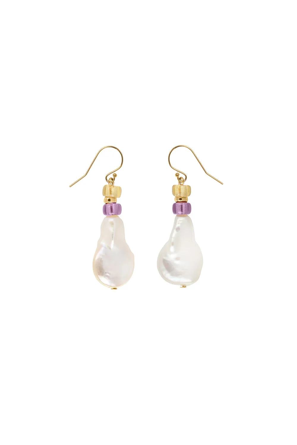 Pearl with Czech Glass Earring sold by Karen Walker
