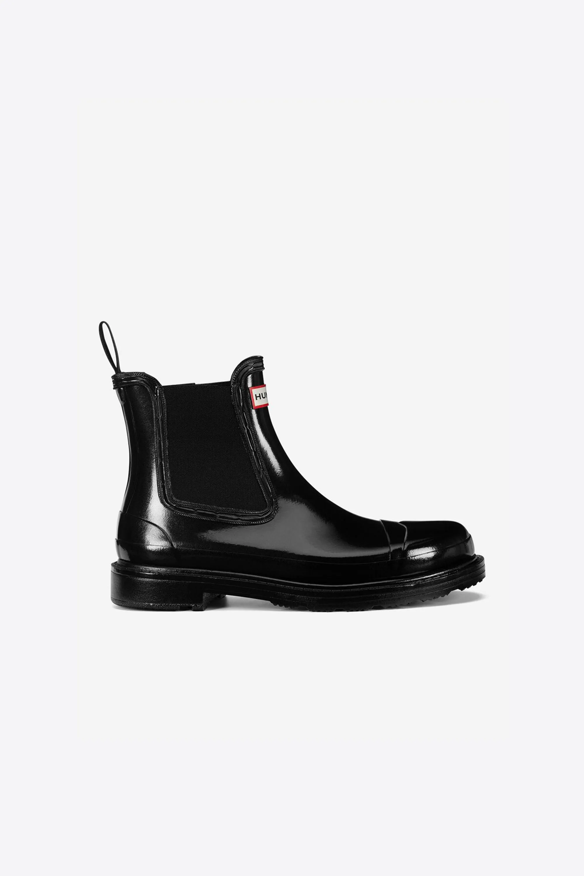 Chelsea Commando Gloss Boot Black sold by Karen Walker