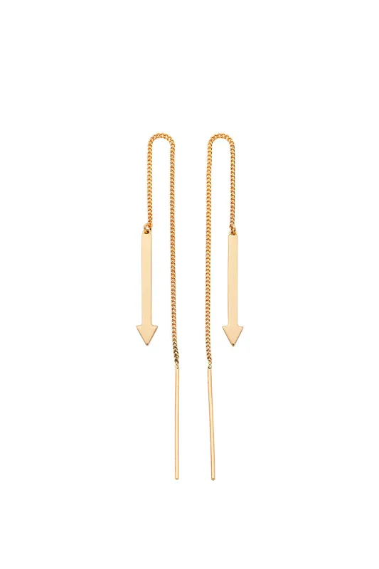 Metronome Earrings Gold sold by Karen Walker