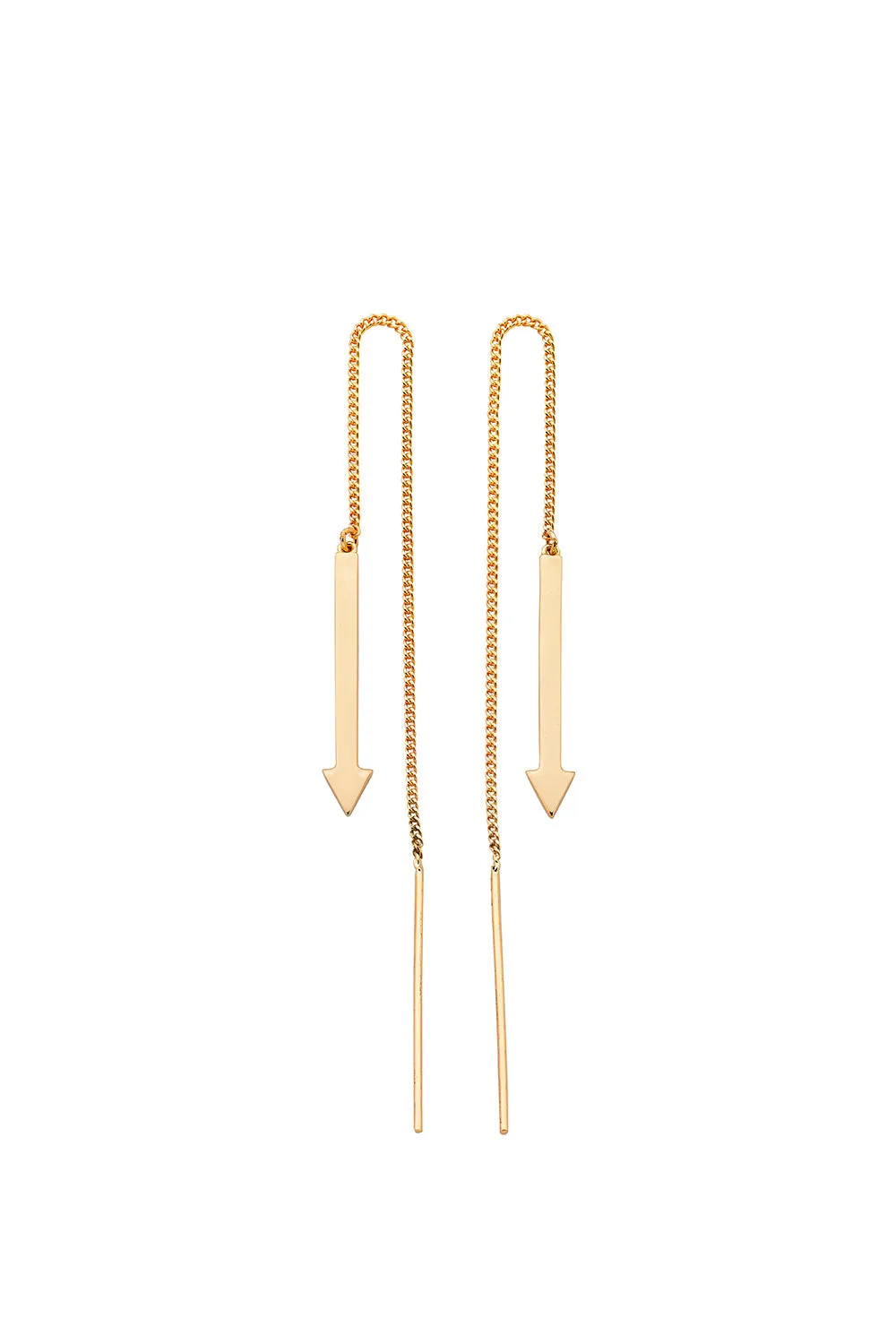 Metronome Earrings Gold sold by Karen Walker