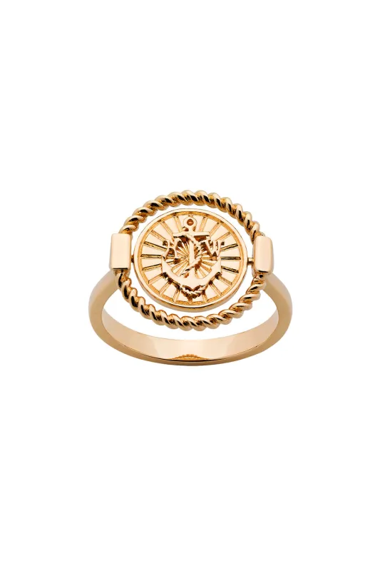 Voyager Spin Ring Gold sold by Karen Walker