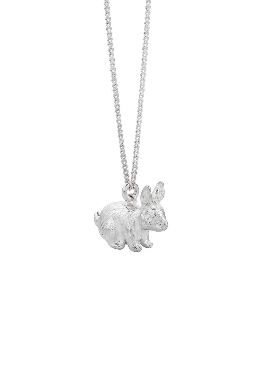 Rabbit Necklace Silver sold by Karen Walker