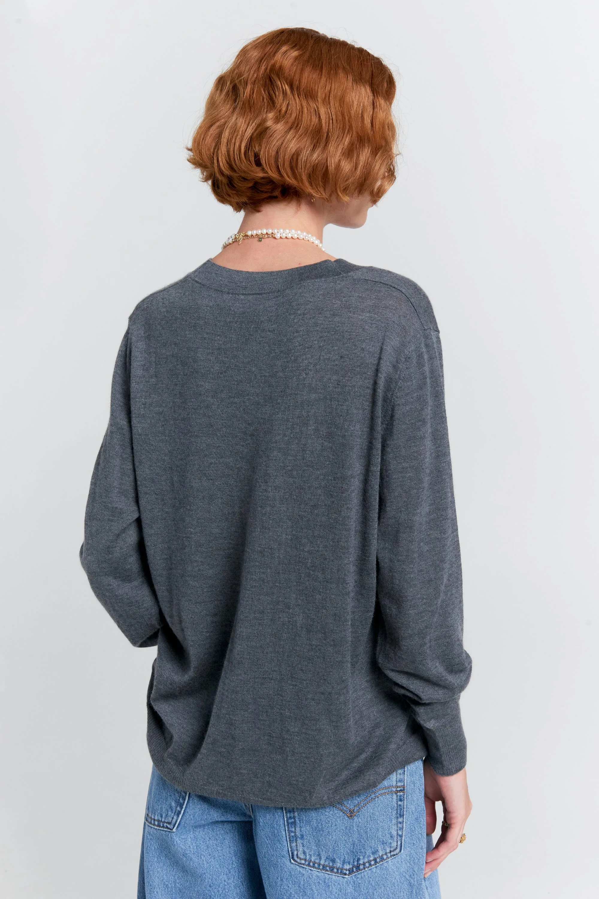 Daisy Cashmere Cardigan Charcoal Marle sold by Karen Walker product image thumbnail 2