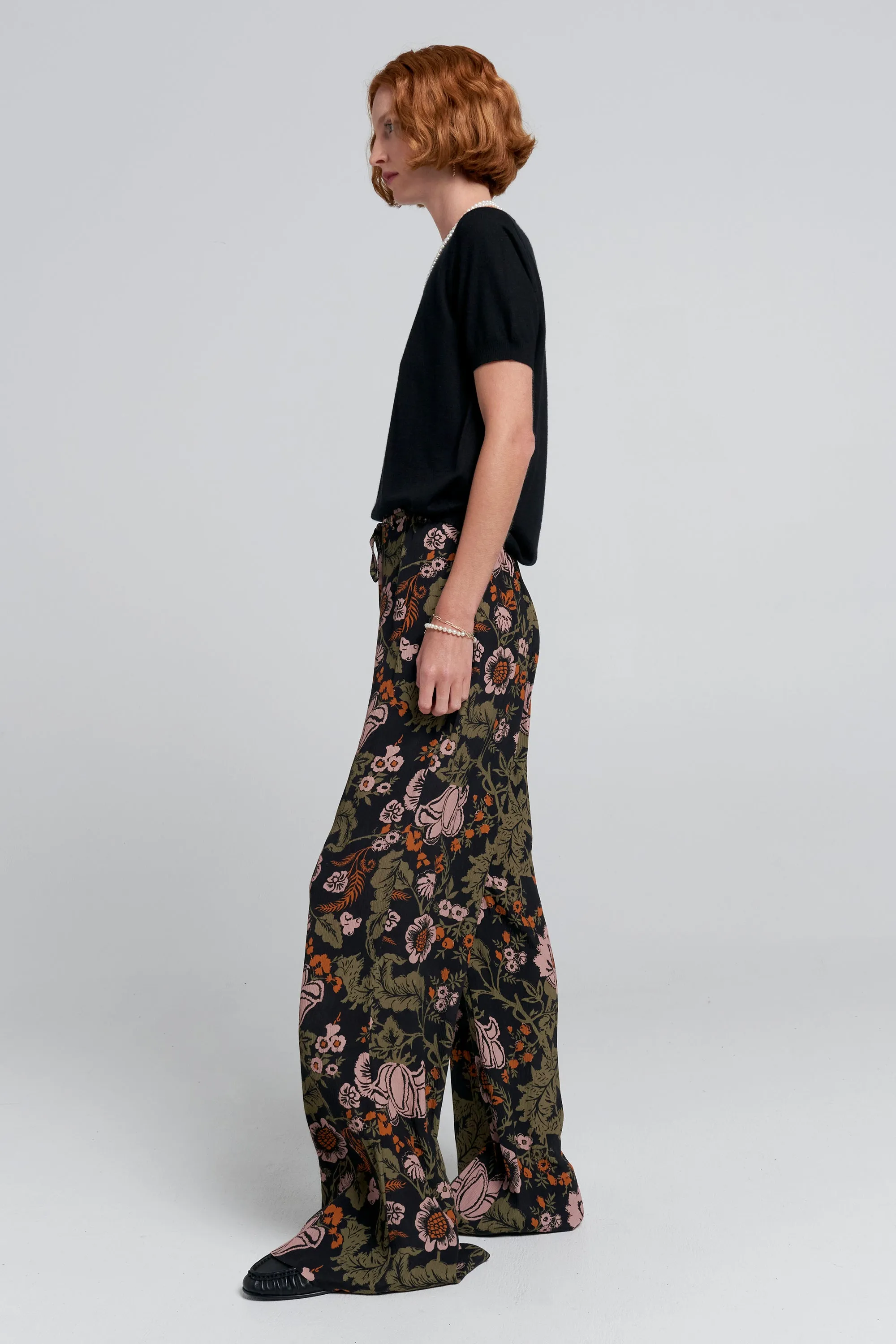 Tied Palazzo Lounge Pants Black Multi sold by Karen Walker product image thumbnail 2