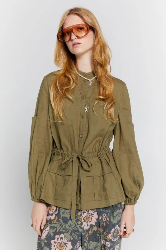 Discovery Shirt Herb Green sold by Karen Walker