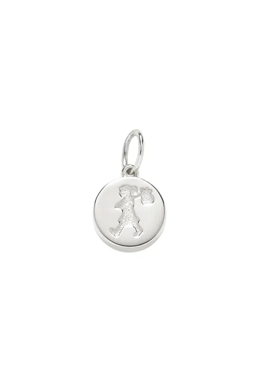 Runaway Stamp Charm Silver sold by Karen Walker