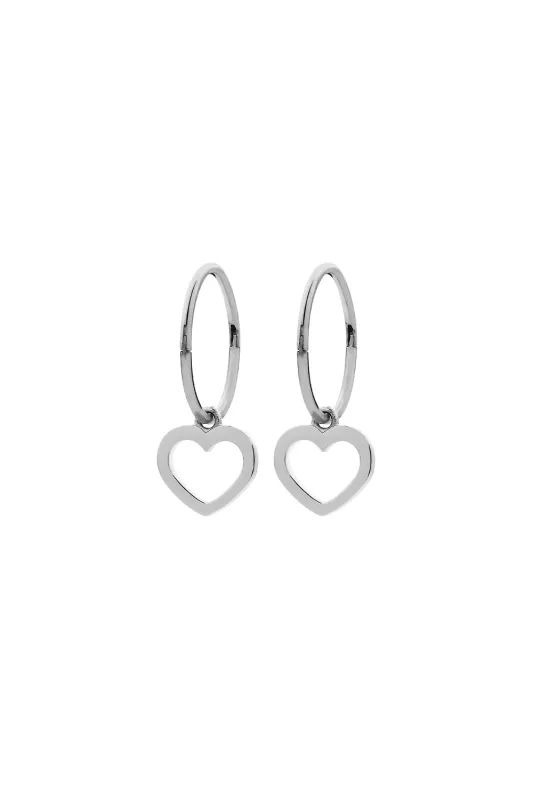 Heart Sleepers Silver sold by Karen Walker