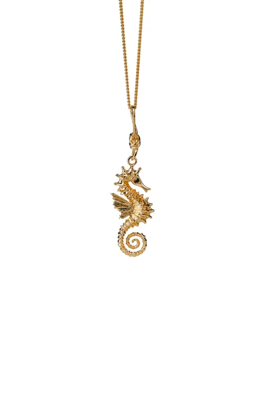 Seahorse Necklace Gold sold by Karen Walker