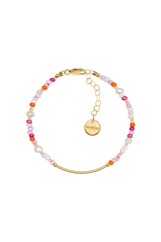 Love Bead Bracelet with Gold-Filled Bar sold by Karen Walker