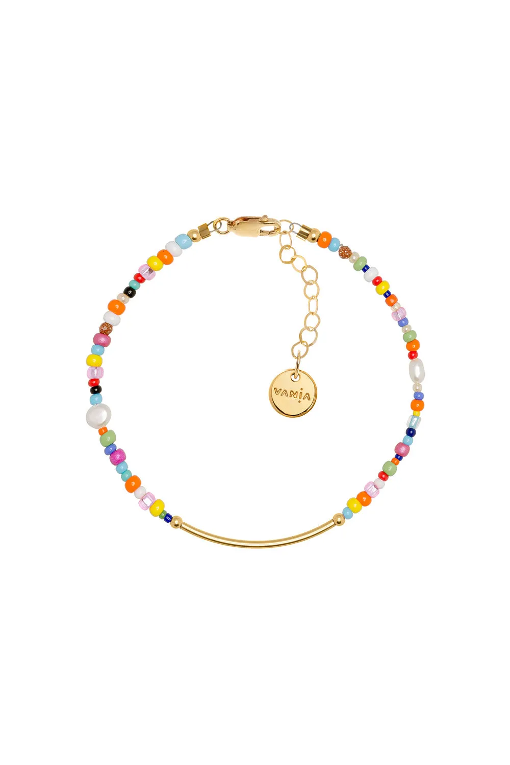 Love Bead Bracelet with Gold-Filled Bar sold by Karen Walker product image thumbnail 3