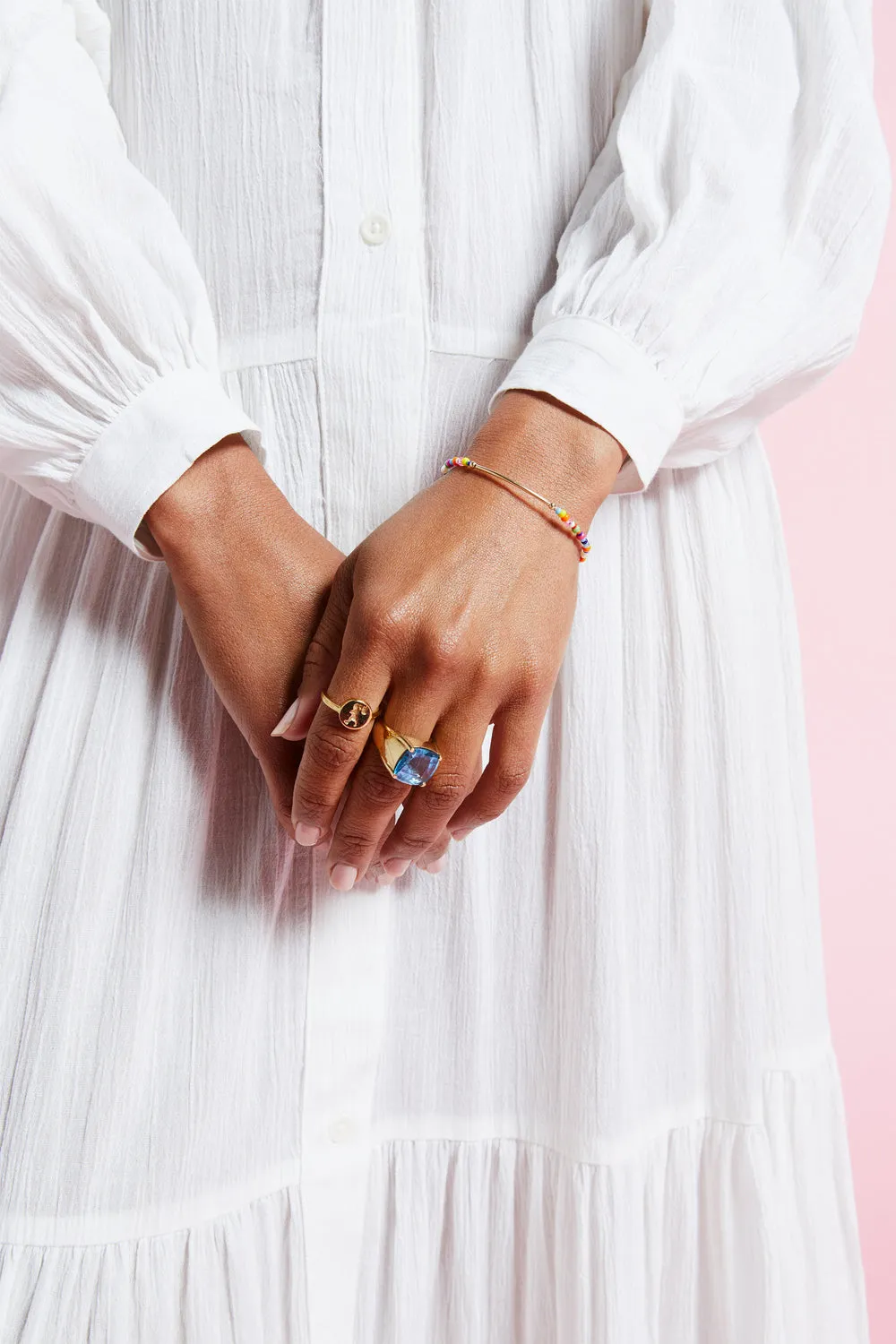 Love Bead Bracelet with Gold-Filled Bar sold by Karen Walker product image thumbnail 2