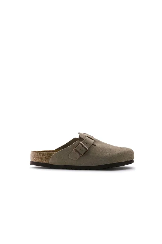 Boston SFB Suede Narrow Fit Taupe sold by Karen Walker