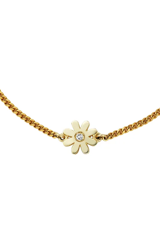Mini Daisy Necklace Gold sold by Karen Walker