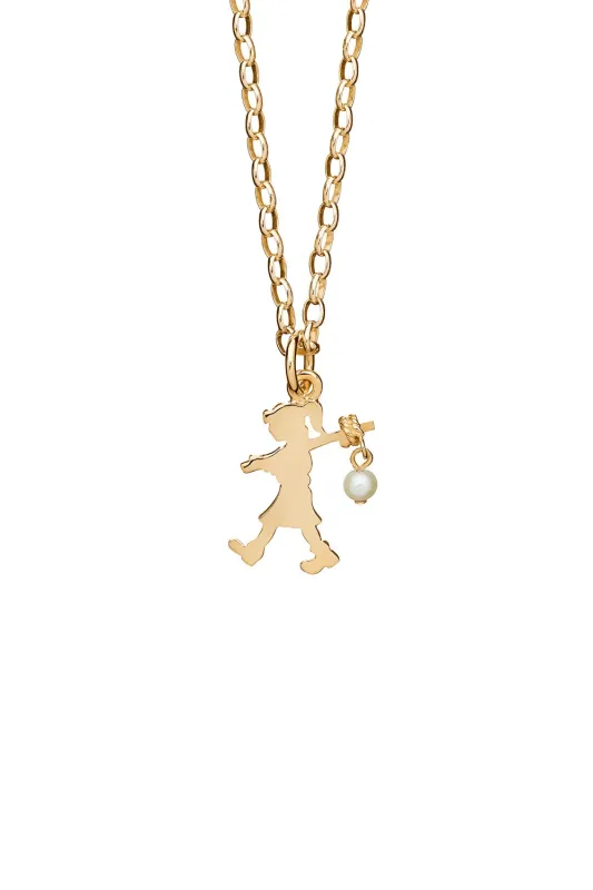 Girl with a Pearl Necklace Gold sold by Karen Walker
