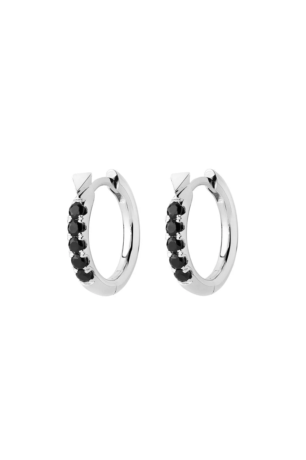 Miniaturist Earrings Silver Onyx sold by Karen Walker product image thumbnail 2