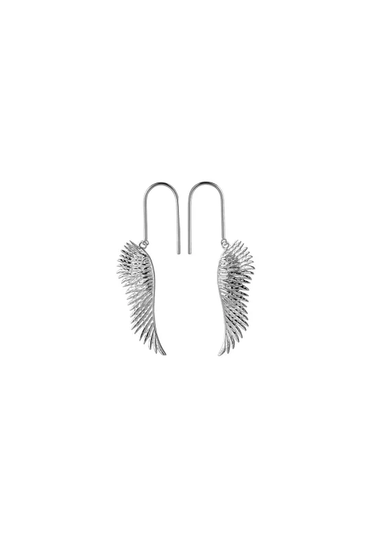 Mini Cupid's Wings Earrings Silver sold by Karen Walker