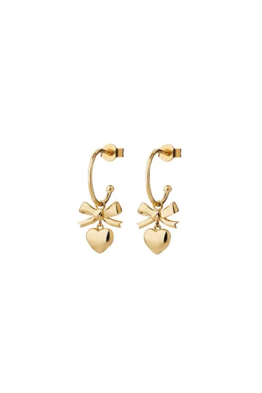 Mini Superlove Hoops Gold sold by Karen Walker