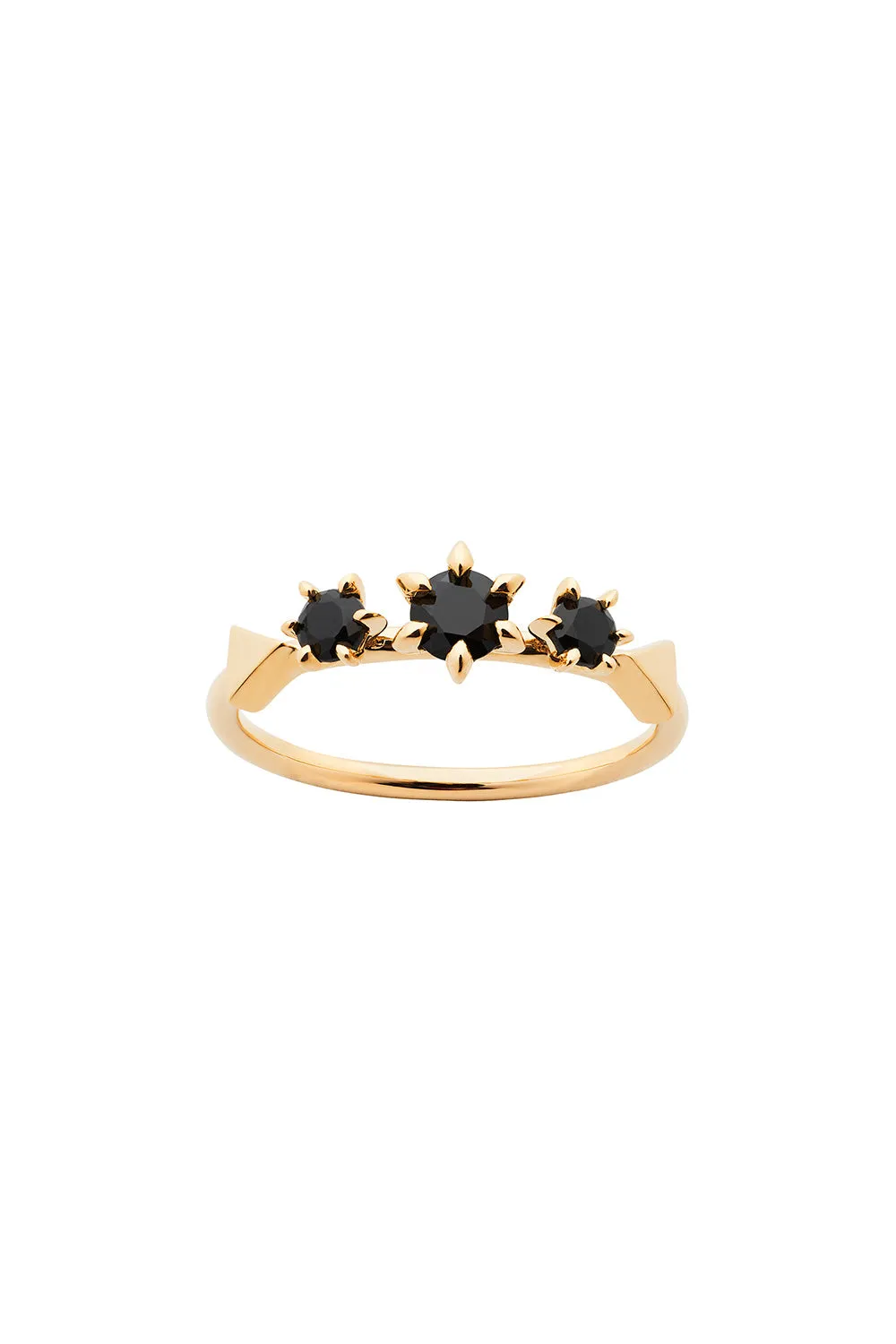 Baroque Ring Gold Onyx sold by Karen Walker