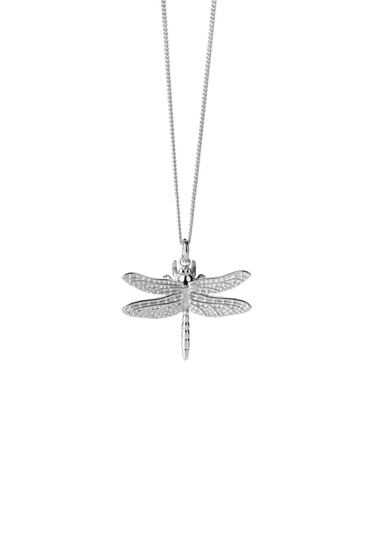 Dragonfly Necklace Silver sold by Karen Walker