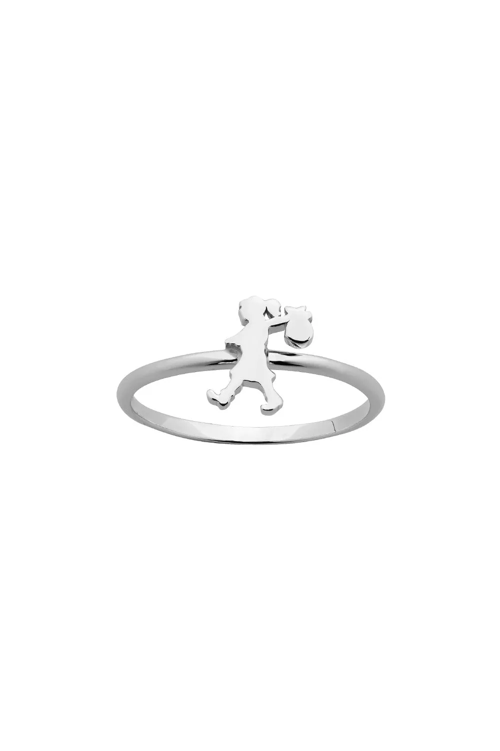 Mini Runaway Girl Ring Silver sold by Karen Walker