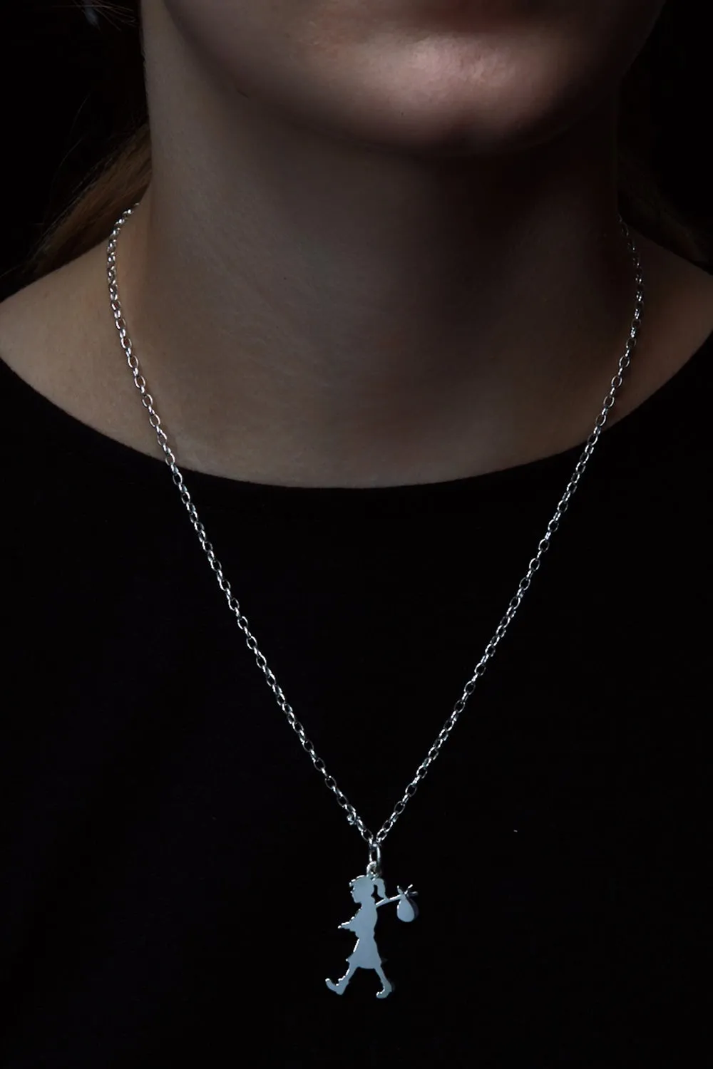 Runaway Girl Large Pendant Silver sold by Karen Walker product image thumbnail 2