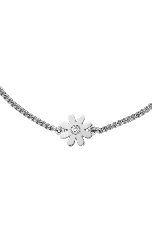 Mini Daisy Necklace Silver sold by Karen Walker