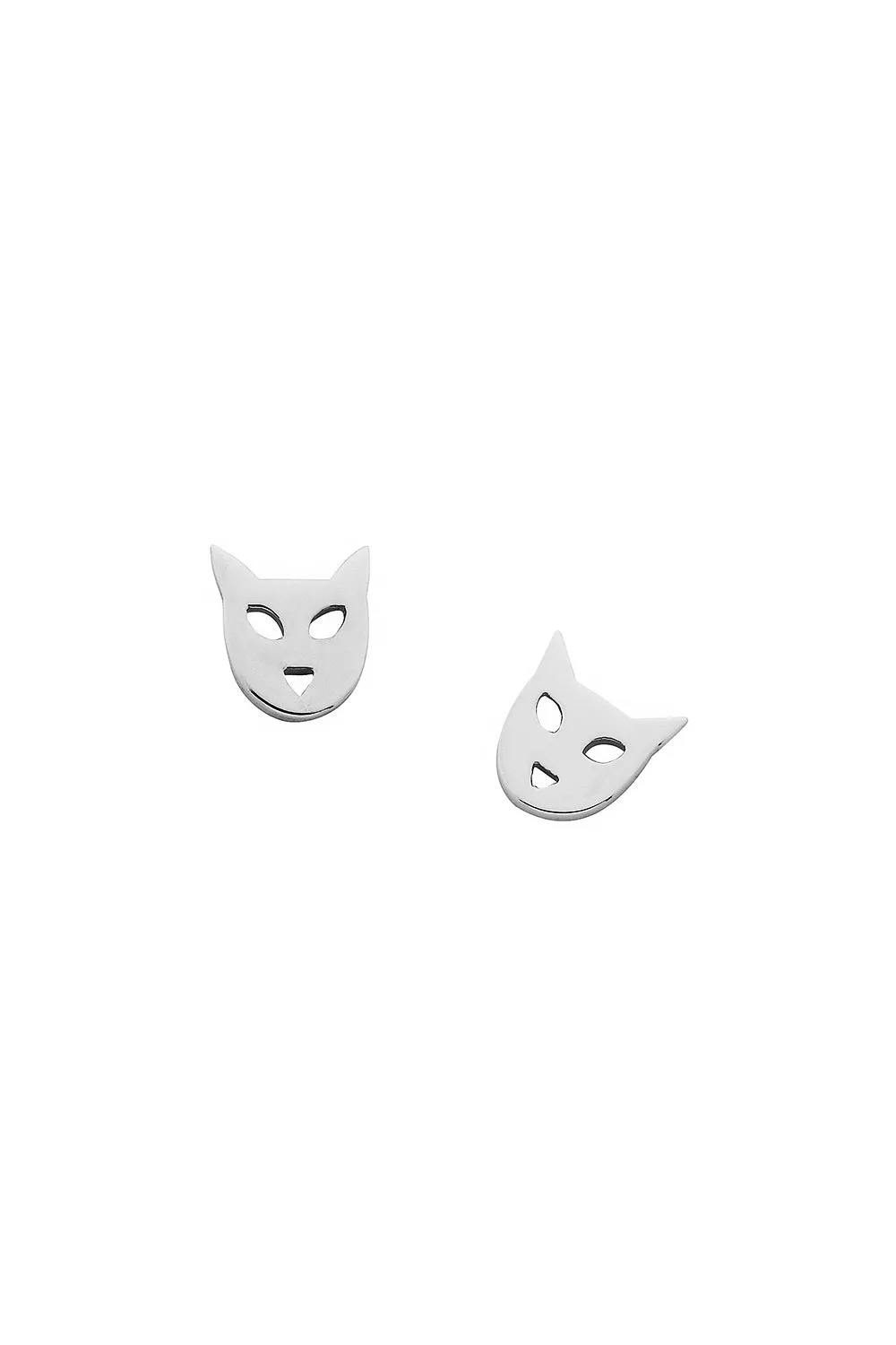 Mini Cat Studs Silver sold by Karen Walker product image thumbnail 2